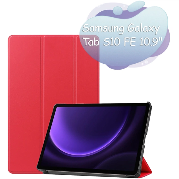 Чехол для планшета BeCover Smart Case Samsung Galaxy Tab S10 FE (SM-X520/SM-X526) 10.9" Red (713280) - изображение 1
