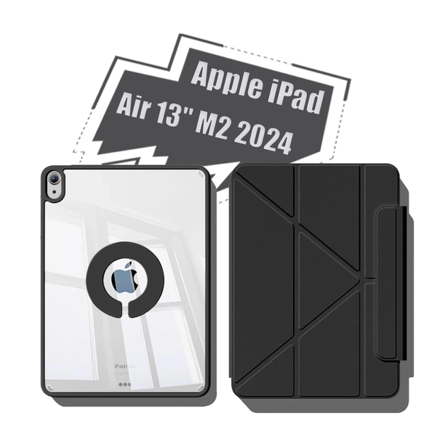Чехол для планшета BeCover Ultra Slim Origami Flex Apple iPad Air 13" M2/M3 (2024/2025) Black (712980) - изображение 1