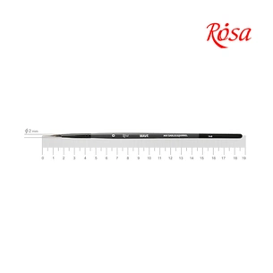 Пензлик для малювання Rosa Мікс білка/соболь круглий, лайнер, WAVE 148, № 0 (4823098516859) зображення 1