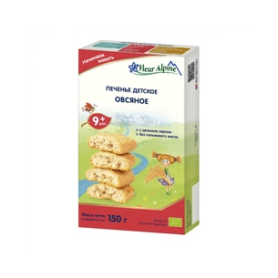 Дитяче печиво Fleur Alpine органічне вівсяне 150 г (5412916941585) изображение 1