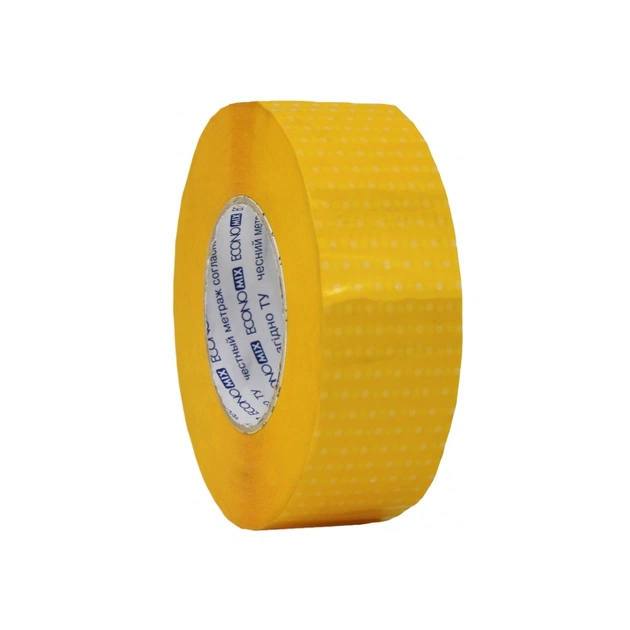 Скотч Optima 48 мм х 300 м Dots, жовтий (O45379) - зображення 1
