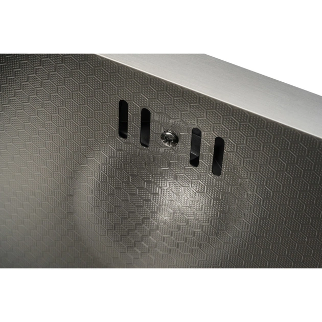 Мойка кухонная GRANADO Under top max STEEL S201 black honeycomb (GS07201BH) - изображение 8