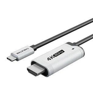 Кабель Cabletime USB Type-C - HDMI (M/M), 4K, Ultra HD, PD100W, для Nintendo Switch 2 м, Black (CC17L) зображення 1