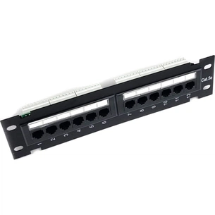 Патч-панель Eserver настінна 12 портів 5e UTP (WT-2180-Dual) зображення 1