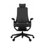 Офісне крісло GT Racer B-6314 Dark Gray/Black (B-6314 Fabric Dark Gray/Black) - зменшене зображення 2