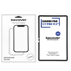 Скло захисне BeCover 10D Xiaomi Pad 7 / 7 Pro 11.2" Black (713008) зображення 1