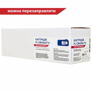 Картридж FREE Label HP LJ CB435A/CANON 712 (FL-CB435A/712) зображення 1