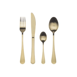 Набір столових приборів Bergner Munich champagne matt, 24 предмета (BG-5139-CH) зображення 1