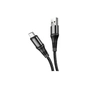 Дата кабель USB 2.0 AM to Micro 5P 1.0m 2.4A nylon X50 black HOCO (6931474734211) - уменьшенное изображение 2