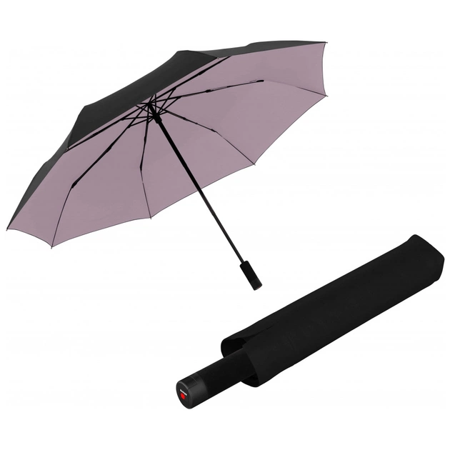 Парасоля Knirps U.090 Ultra Light XXL Manual Compact Black Rose UV Coating (Kn95-2090-1009) - зображення 1