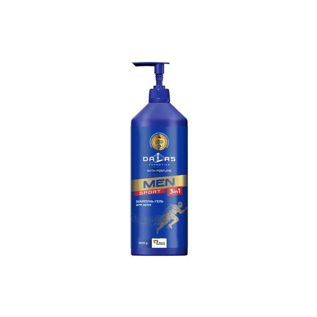 Гель для душу Dalas Cosmetics Sport 3 в 1 Для чоловіків 1000 г (4262396142092) - зображення 1