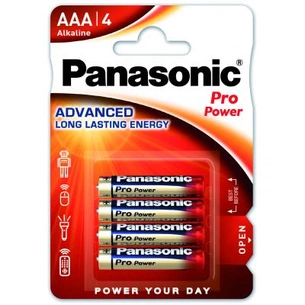 Батарейка Panasonic AAA LR03 Pro Power * 4 (LR03XEG/4BP) зображення 1