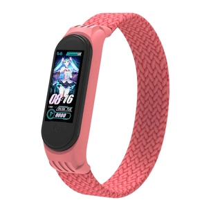 Ремінець до фітнес браслета Armorstandart Braided Solo Loop для Xiaomi Mi Band 4/5/6 Pink size S (ARM59181) зображення 1
