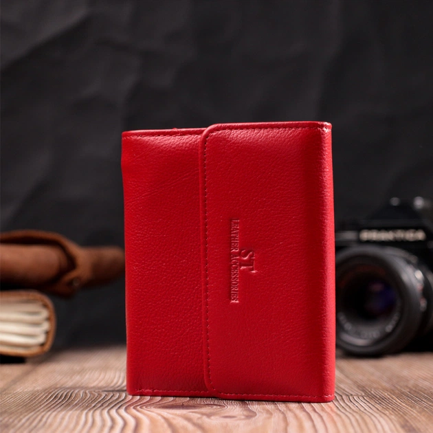 Кошелек ST Leather Из натуральной кожи Красный (19493) - изображение 9