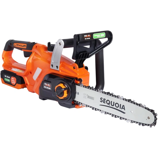 Ланцюгова пила SEQUOIA 20, безщіт. двиг, шина 30 см, АКБ 4 Ач та ЗП, 3.2 кг (SBC2012BS-EV) - picture 5