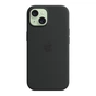 Чохол до мобільного телефона Apple iPhone 15 Silicone Case with MagSafe Black (MT0J3ZM/A) - уменьшенное изображение 4