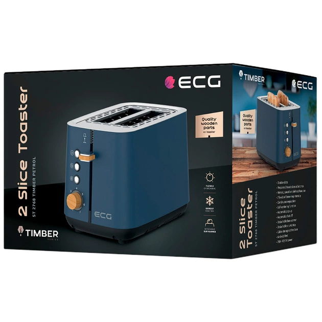 Тостер ECG ST 2768 Timber Petrol - picture 10