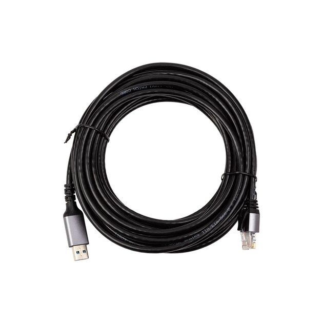 Дата кабель USB AM to RJ45 Ethernet 7.5m CAT6 UTP PowerPlant (CA915019) - изображение 1