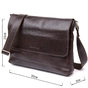 Сумка Grande Pelle Шкіряна чоловіча Коричнева (11430) - зменшене зображення 3