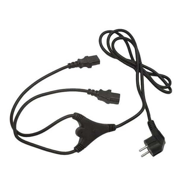 Кабель питания C13 2x 2.0m Cablexpert (PC-186-ML6) - изображение 1