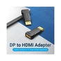 Переходник DisplayPort M to HDMI F black Vention (HBOB0) - уменьшенное изображение 2