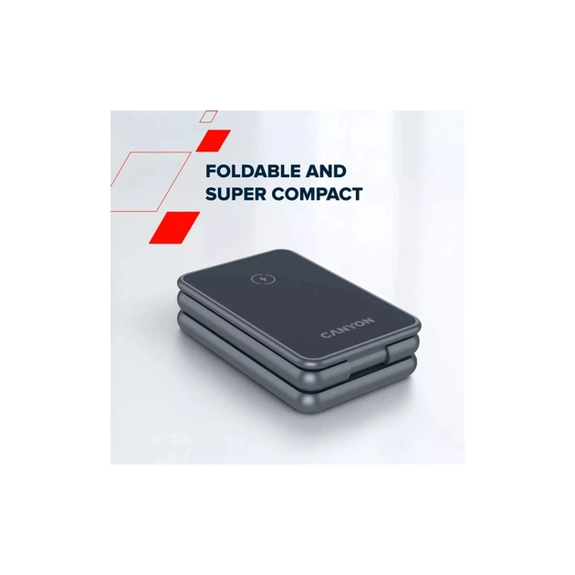 Зарядний пристрій Canyon Foldable wireless charger 15W 3in1 Metal (CNS-WCS309M) - picture 11