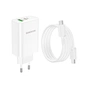 Зарядний пристрій BOROFONE BN10 Sunlight 1xUSB-C PD65W + 1xUSB-A + cable USB-C to USB-C White (6974443388206) - зменшене зображення 6