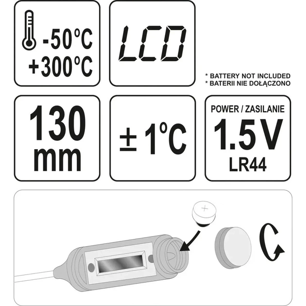 Кухонний термометр Yato YT-72971 - picture 5