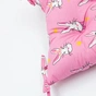 Подушка на стілець MirSon Бязь Принт 17-0528 Bunnies pink 40х50 см (2200006276845) - зменшене зображення 3