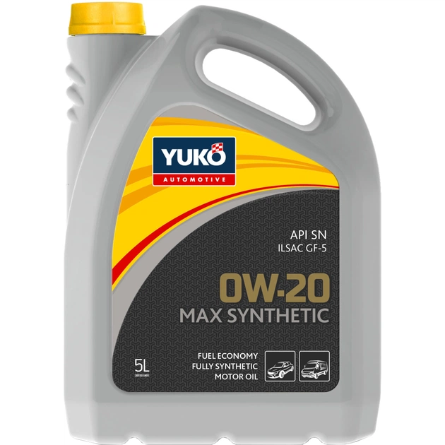 Моторна олива Yuko MAX SYNTHETIC 0W-20 5л (4823110400920) - изображение 1
