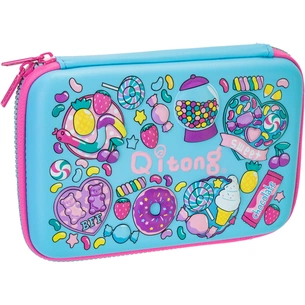 Пенал Cool For School 1 відділення з органайзером блакитний (QT-5627-Blue) зображення 1