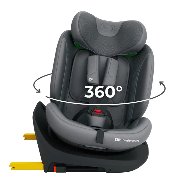 Автокресло Kinderkraft i-Grow 2 Plus i-Size Grey (KCIGRO02GRYPL00) (5902533929832) - изображение 4