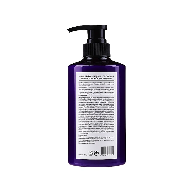Маска для волосся Kundal Honey & Macadamia Protein Hair Treatment Pink Grapefruit 500 мл (8809568740418) - picture 2