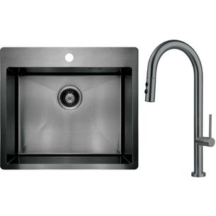 Мийка кухонна Deante Olfato ZPO_D10B + зміш. BQO_D72M (ZPOED10B) зображення 1