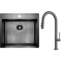 Мийка кухонна Deante Olfato ZPO_D10B + зміш. BQO_D72M (ZPOED10B) - зменшене зображення 1