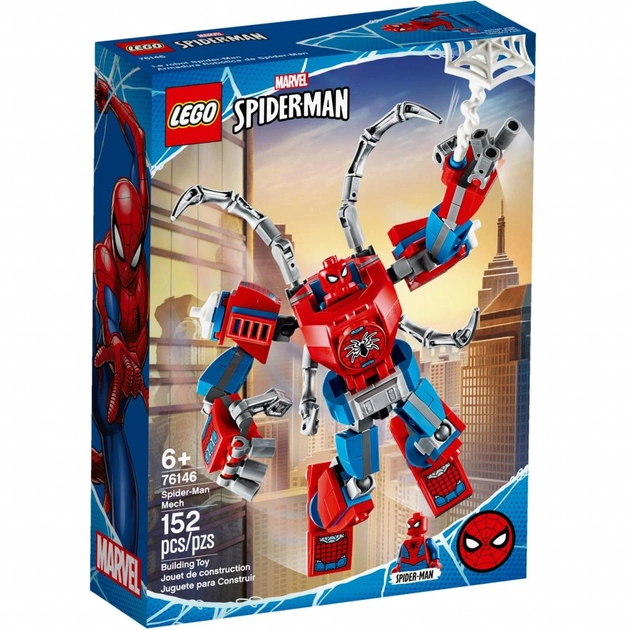 Конструктор LEGO Super Heroes Marvel Comics Робокостюм Людини-Павука 152 деталі (76146) - зображення 1