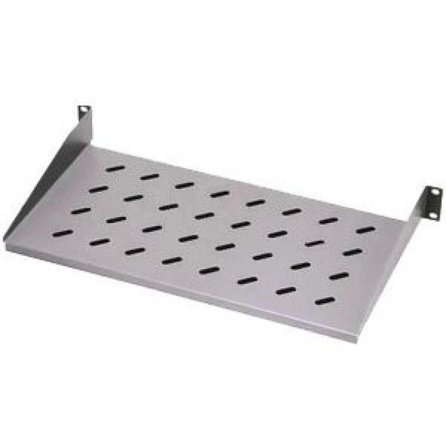 Полка Hypernet 19" 1U глиб. 280мм, колір сірий (CS-280-1U) - зображення 1