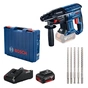 Перфоратор Bosch GBH 180-LI, 1x4.0 Ач, 18, 2 Дж, набір SDS Plus, 2.3 кг (0.615.990.M9C) - зменшене зображення 2