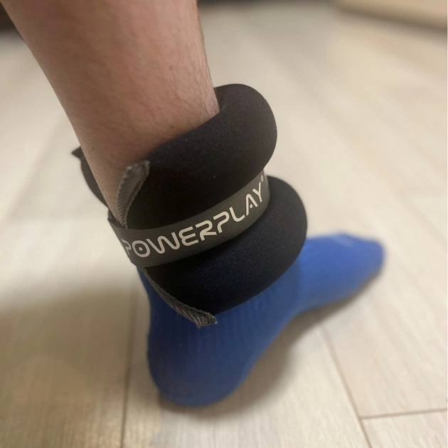 Обважнювач PowerPlay PP-4349 Ankle/Wrist Weights 2 х 2 шт Чорні (PP_4349_Black_2) - picture 9