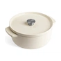 Каструля KitchenAid чавунна з кришкою 5,2 л Мигдалевий крем (CC006059-001) - зменшене зображення 1
