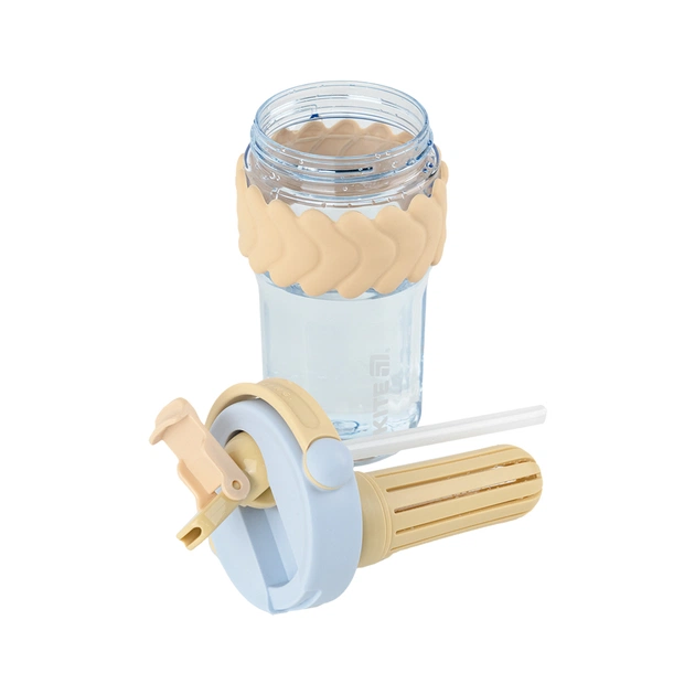 Пляшка для води Kite 700 мл бежево-блакитний (K25-1230-1) - picture 4