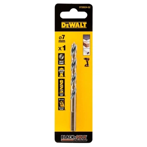 Свердло DeWALT по металу Black & Gold, HSS-G, 7 х 109 х 69 мм (DT20524) зображення 1