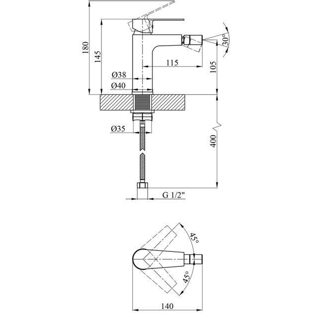 Змішувач Kroner Eifel-C020 - picture 6