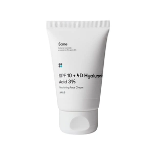 Крем для обличчя Sane SPF10 + 4D Hyaluronic Acid 3% Nourishing Face Cream pH 6.5 Живильний 40 мл (4820266830892) зображення 1
