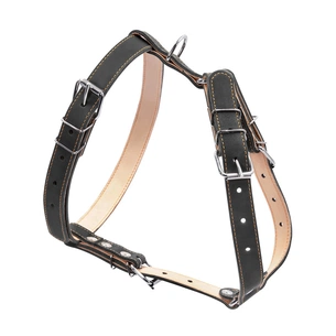 Шлея для собак Collar подвійна для середніх порід Ш 25 мм А:49-68 см В:68-80 см чорна (06421) зображення 1