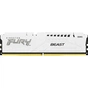 Модуль пам'яті для комп'ютера DDR5 32GB 5200 MHz FURY Beast White Kingston Fury (ex.HyperX) (KF552C40BW-32) - зменшене зображення 1