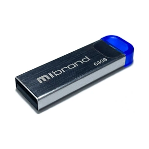 USB флеш накопичувач Mibrand 64GB Falcon Silver-Blue USB 2.0 (MI2.0/FA64U7U) зображення 1