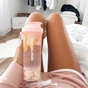 Шейкер спортивний SmartShake Slim 500ml Cotton Pink (10252501) - зменшене зображення 3
