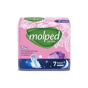 Гігієнічні прокладки Molped Ultra Night 6 крапель 7 шт. (8690536837625) зображення 1
