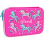 Пенал Cool For School з тисненням 1 відділення Фуксія (QT-5652-Rosered) - зменшене зображення 1
